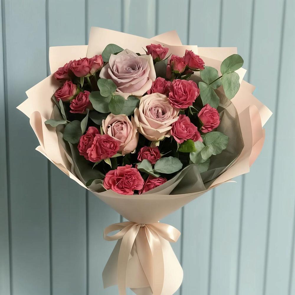 Букет цветов из: Гвоздики и Розы в Новоалександровске