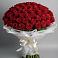 Букет 101 Красная роза Блэк Мэджик в Новоалександровске