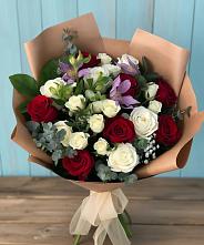 Букет цветов из:  Розы и Альстромерии в Новоалександровске
