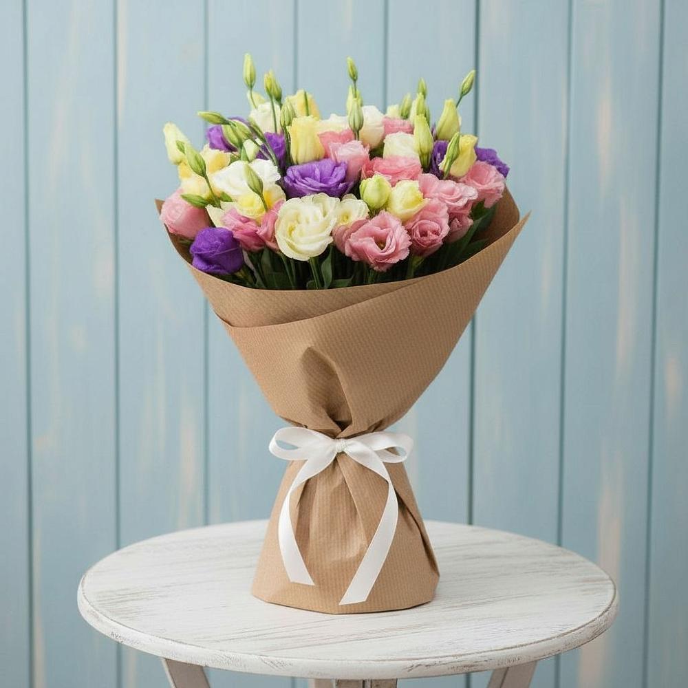 Букет цветов из: Лизиантусы в Новоалександровске