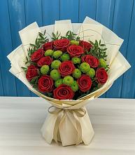 Букет цветов из:  Розы и Хризантемы в Новоалександровске