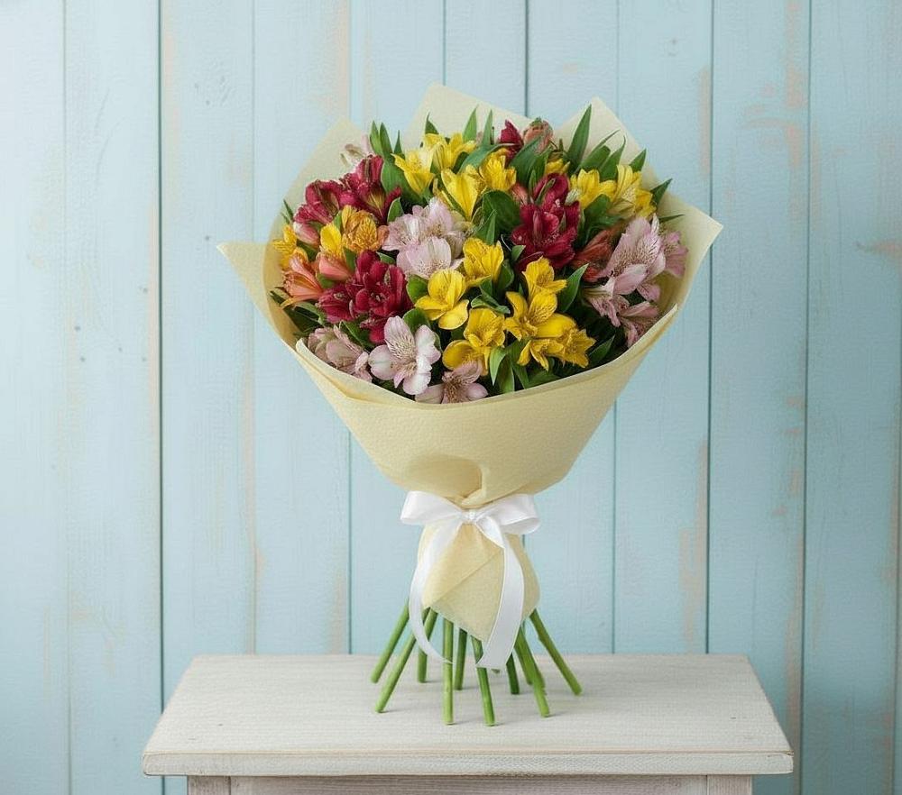 Букет цветов из: Альстромерии в Новоалександровске